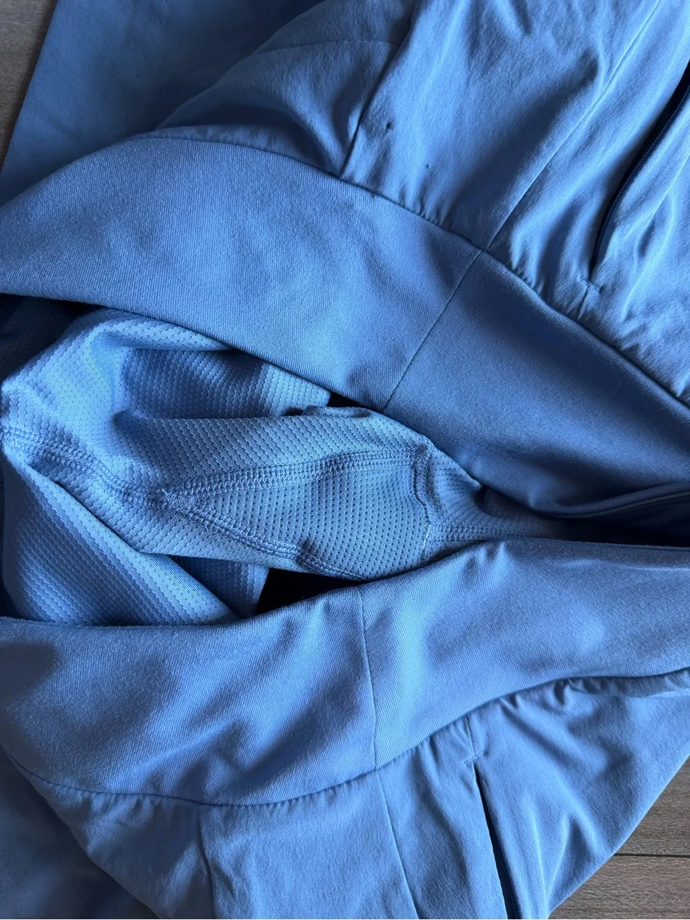 Athleta Light Blue Athletic Skort with Zip Pockets - Picture 12 of 16